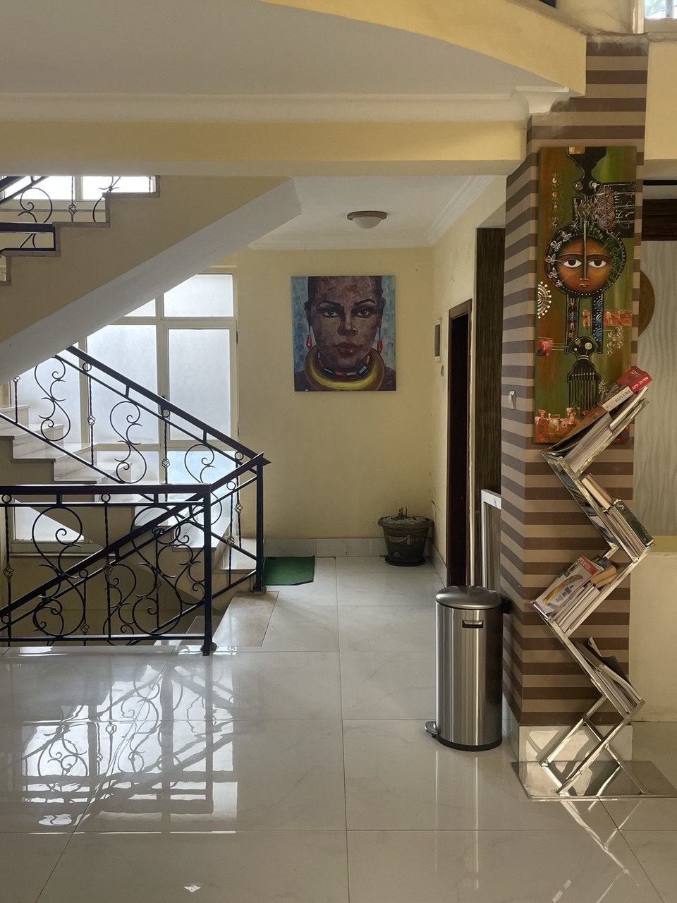 Elegant lobby at Park Lane Addis Hotel