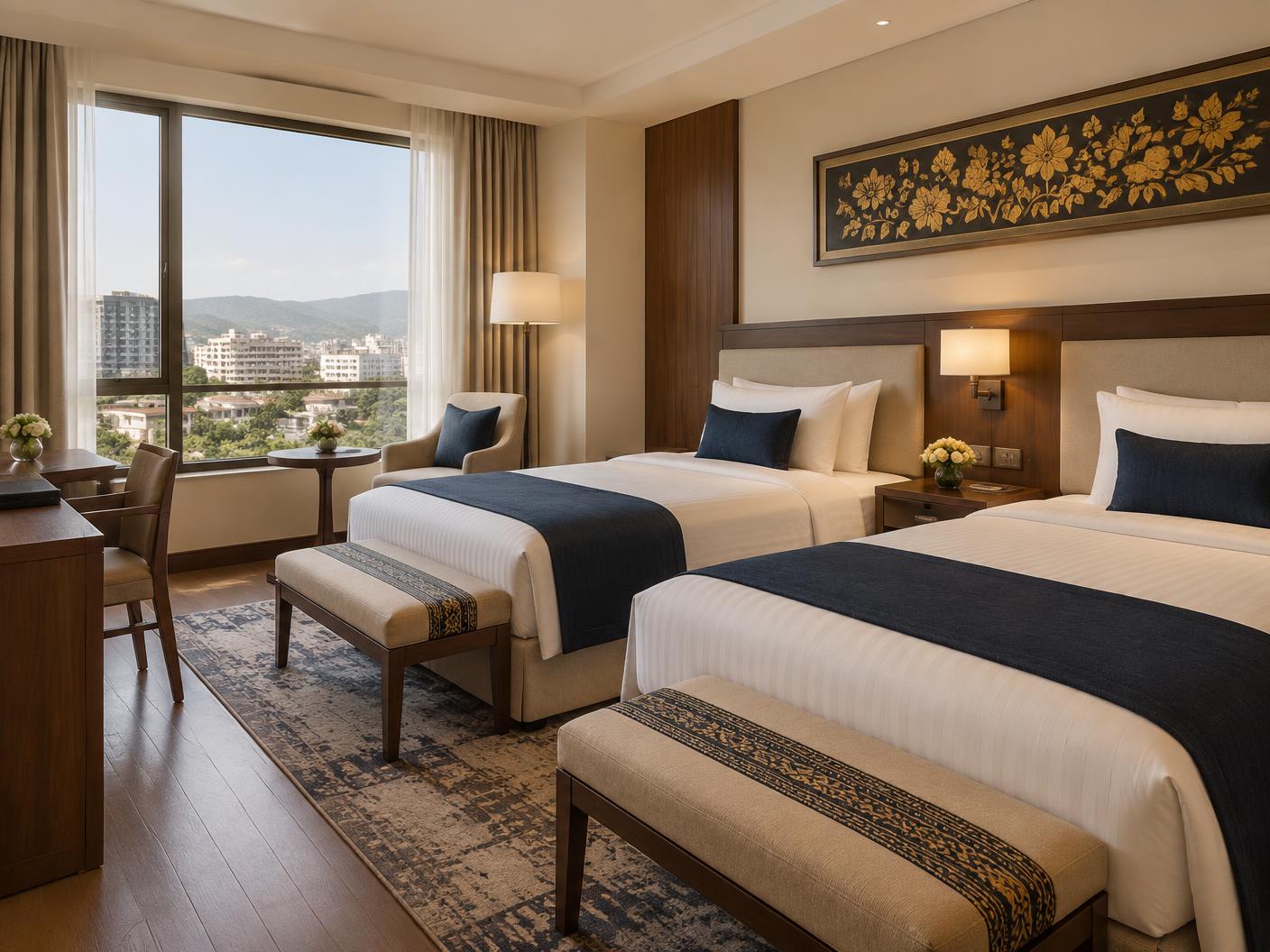 Twin room at Park Lane Addis Hotel
